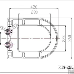 B&w-luxury Chic D Closetzitting Met Softclosing En Quickrelease Wit -Baden Luxe Verkoop 58569