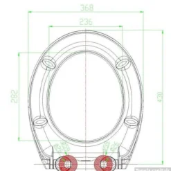 B&w-luxury Chic Closetzitting Met Softclosing En Quickrelease Wit -Baden Luxe Verkoop 58570