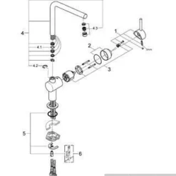Grohe Minta Keukenkraan Met L-uitloop Supersteel -Baden Luxe Verkoop 59922