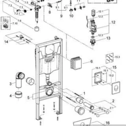 Grohe Rapid Sl Inbouwreservoir Met Skate Bedieningsplaat Chroom -Baden Luxe Verkoop 59930