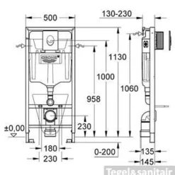 Grohe Rapid Sl Inbouwreservoir Met Skate Bedieningsplaat Chroom -Baden Luxe Verkoop 59931
