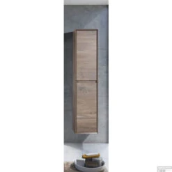 Kolomkast Sanimar Livigno Omkeerbaar Grijs Eiken 160 X 35 X 35 Cm