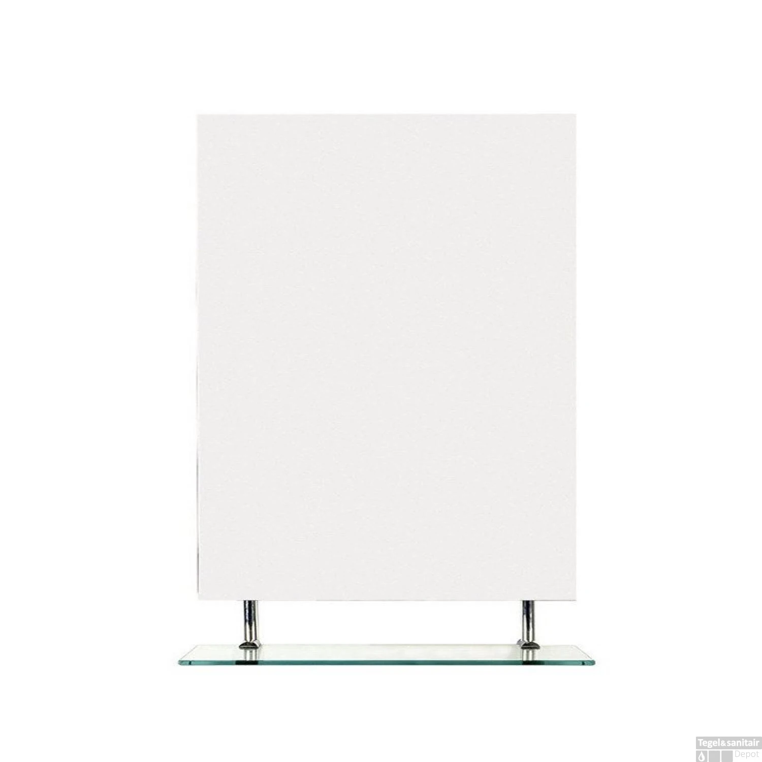 Badkamerspiegel Sapho Wega 70x80 Cm Met Planchet Glas