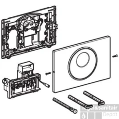 Geberit Sigma 10 Bedieningsplaat Infrarood Netvoeding 230v Spoelsto Rvs Geborsteld