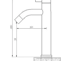 Fonteinkraan Verhoogde TA-Design Classic 22 RVS-304 5 Fonteinkraan Verhoogde TA-Design Classic 22 RVS-304 -Baden Luxe Verkoop 6013 500 250 nieuw