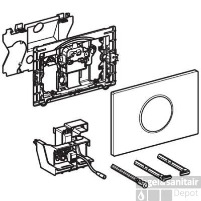 Geberit Sigma 10 Bedieningsplaat Infrarood Netvoeding 230v Zwart-chroom-zwart 2 Geberit Sigma 10 Bedieningsplaat Infrarood Netvoeding 230v Zwart-chroom-zwart - Afbeelding 2