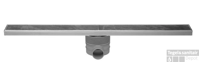 Easydrain Tegeldrain Tegel Afv.goot 9,8x70cm.m/sifon (tgl.roosterd.12mm Rvs 1 Easydrain Tegeldrain Tegel Afv.goot 9,8x70cm.m/sifon (tgl.roosterd.12mm Rvs