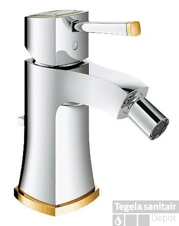 Grohe Grandera Bidetkraan Met Waste Chroom-goud 1 Grohe Grandera Bidetkraan Met Waste Chroom-goud