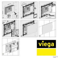 Viega Visign For Style Frame Voor Bedieningsplaat Voor Tegelinleg Chroom -Baden Luxe Verkoop 643072
