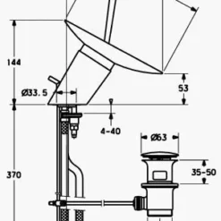 Hansa Murano Wastafelkraan Met Waste Chroom-glas -Baden Luxe Verkoop 66013