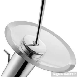 Hansa Murano Wastafelkraan Met Waste Chroom-glas