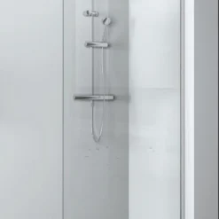 B&w-luxury Quattro Base Walk-in Douche 120x200 Cm. Chroom-helder Clean