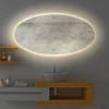 Gliss Badkamerspiegel Oval | Met LED Verlichting | 100x160cm
