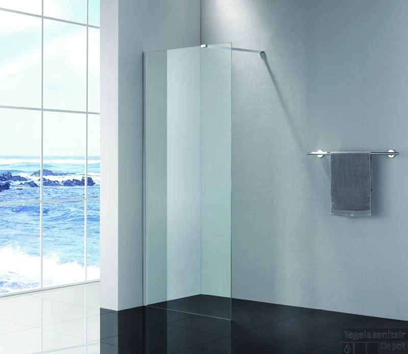 B&w-luxury Quattro Base Walk-in Douche 120x200 Cm. Chroom-helder Clean 2 B&w-luxury Quattro Base Walk-in Douche 120x200 Cm. Chroom-helder Clean - Afbeelding 2