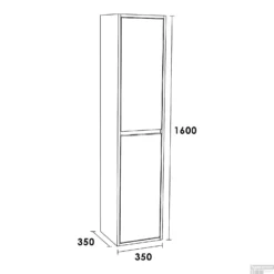 Hoge Kast NEXXT Exclusive Line 160x35x35 Cm Nomad -Baden Luxe Verkoop 7133 hoge kast nexxt exclusive line 160x35x35 cm nomad tech