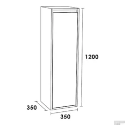 Hoge Kast NEXXT Exclusive Line Linksdraaiend 120x35x35 Cm Burned Bark -Baden Luxe Verkoop 7143 hoge kast nexxt exclusive line linksdraaiend 120x35x35 cm burned bark tech