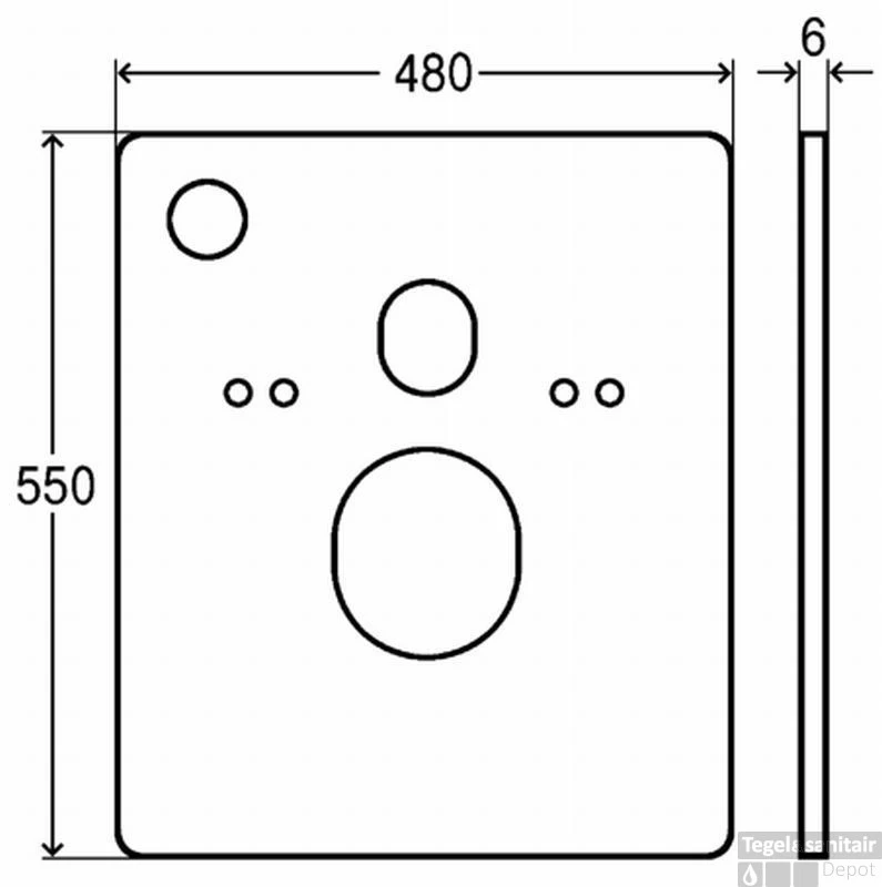 Viega Afdekplaat 48x55 Cm. Voor Hoog Laag Element Helder Glas 2 Viega Afdekplaat 48x55 Cm. Voor Hoog Laag Element Helder Glas - Afbeelding 2