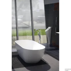 Vrijstaand Bad Sapho Reduta Gegoten Marmer 171x81x46 Cm Wit -Baden Luxe Verkoop 72842 vrijstaand bad sapho reduta marmer 170x80x58 cm wit 6