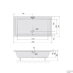 Extra Diepe Douchebak Sapho Deep 140x75x26 Cm Rechthoekig Acryl Wit -Baden Luxe Verkoop 72947 extra diepe douchebak sapho deep 140x75x26 cm rechthoekig acryl wit tech