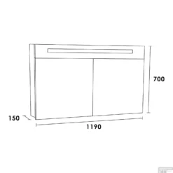 Spiegelkast 2.0 Exclusive Line 120cm Nomad -Baden Luxe Verkoop 7334 spiegelkast 2.0 exclusive line 120cm nomad tech