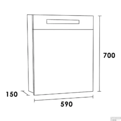 Spiegelkast 2.0 Exclusive Line 60cm Rechtsdraaiend Burned Bark -Baden Luxe Verkoop 7346 spiegelkast 2.0 exclusive line 60cm rechtsdraaiend burned bark tech