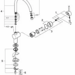 Grohe Minta Keukenkraan Voorsprong Uitloop 223 Mm. Supersteel -Baden Luxe Verkoop 74541