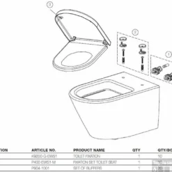 B&w-luxury Fortuna 2 Wandcloset Diepspoel Wit 7 B&w-luxury Fortuna 2 Wandcloset Diepspoel Wit -Baden Luxe Verkoop 75941