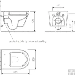 B&w-luxury Fortuna 2 Wandcloset Diepspoel Wit 6 B&w-luxury Fortuna 2 Wandcloset Diepspoel Wit -Baden Luxe Verkoop 75942