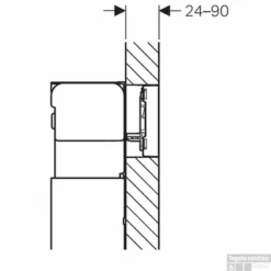 Geberit Omega 60 Bedieningsplaat 2-knops Frontbediening Glas Zwart-aluminium 5 Geberit Omega 60 Bedieningsplaat 2-knops Frontbediening Glas Zwart-aluminium -Baden Luxe Verkoop 77497