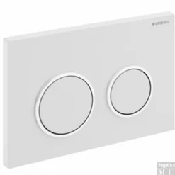Geberit Omega 20 Bedieningsplaat 2-knops Front/planchetbediening Wit-goud-wit