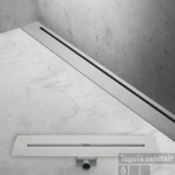 Easydrain Xs Nano Wall Douchegoot 90 Cm. Waterslot 50 Rvs Geborsteld