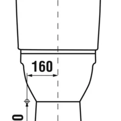 Jika Euroline Duobloccloset Pk +8 Wit -Baden Luxe Verkoop 78442