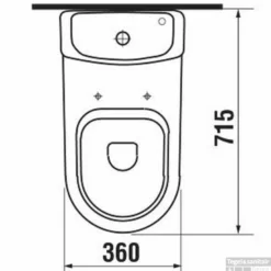 Jika Euroline Duobloccloset Pk +8 Wit -Baden Luxe Verkoop 78443