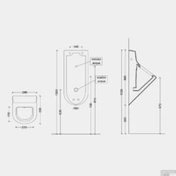 Urinoir Salenzi Hung Achterinlaat Mat Donkerbruin (incl. Ophangset En Sifon) -Baden Luxe Verkoop 7ae1mdbl0 urinoir salenzi hung achterinlaat mat taupe incl. ophangset en sifon tech