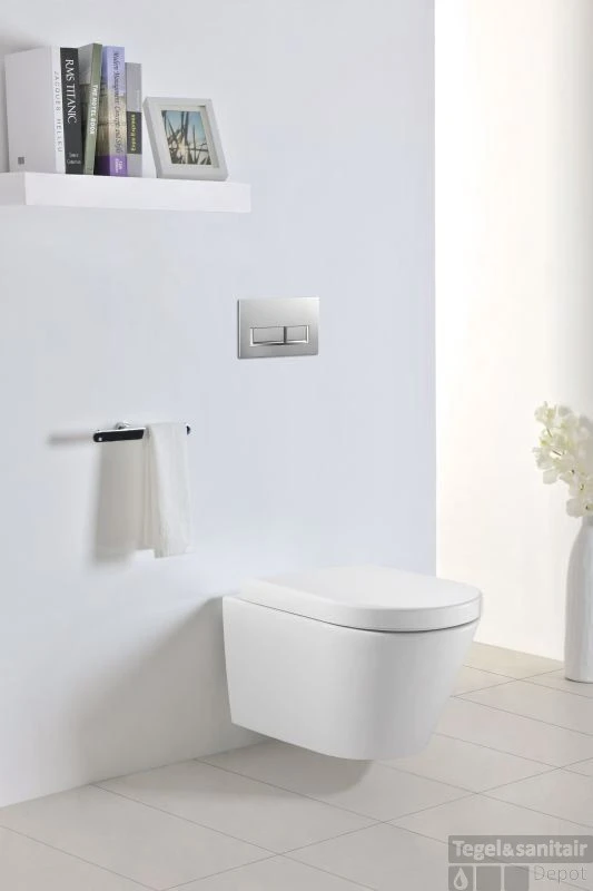 B&w-luxury Fortuna 2 Wandcloset Diepspoel Wit 2 B&w-luxury Fortuna 2 Wandcloset Diepspoel Wit - Afbeelding 2