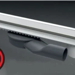 B&w-luxury Highline C Douchegoot 60cm.met Rooster Zijuitl.draaibr.sifon Rvs