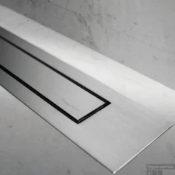 Easydrain Compact Modulo Design Douchegoot 100 Cm. Rooster Z4 Waterslot 30 Mm. Rvs Geborsteld