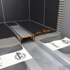 Easydrain Compact Taf Modulo Design Douchegoot 70 Cm.rooster Classic Waterslot 30mm. Rvs Geborsteld -Baden Luxe Verkoop 81493 2