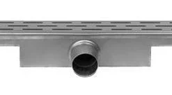 Easydrain Compact 50 Afvoergoot 6x110 Cm. Zijuitlaat Rvs