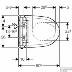 Douche Wc Zitting Geberit Aquaclean 4000 Wit -Baden Luxe Verkoop 82438 1