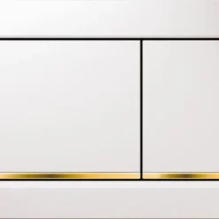 Geberit Omega 30 Bedieningsplaat 2-knops Front/planchetbediening Wit-goud-wit