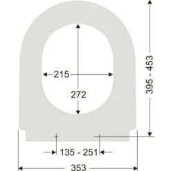 Pagette S3 Closetzitting Met Softclosing En Quickrelease Wit -Baden Luxe Verkoop 82902