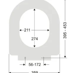 Pagette Subline Closetzitting Met Softclosing En Quickrelease Wit -Baden Luxe Verkoop 82910