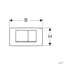 Bedieningsplaat Geberit Twinline 30 Frontbediening Chroom -Baden Luxe Verkoop 8340796 bedieningsplaat geberit twinline 30 frontbediening chroom tech