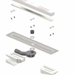 B&w-luxury Highline C Douchegoot 60cm.met Rooster Zijuitl.draaibr.sifon Rvs -Baden Luxe Verkoop 83802