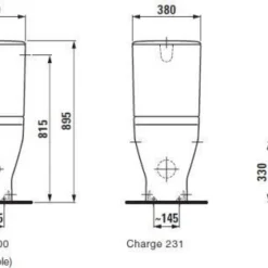 Laufen Palace Duobloccloset Pk Vario Diepspoel 70-305 Wit -Baden Luxe Verkoop 84568