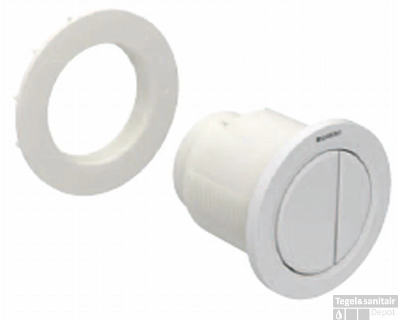 Geberit Type 01 2-knops Pneumatische Meubeldrukker Mat Chroom 1 Geberit Type 01 2-knops Pneumatische Meubeldrukker Mat Chroom