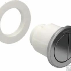 Geberit Type 10 2-knops Pneumatische Meubeldrukker Mat Chroom-chroom