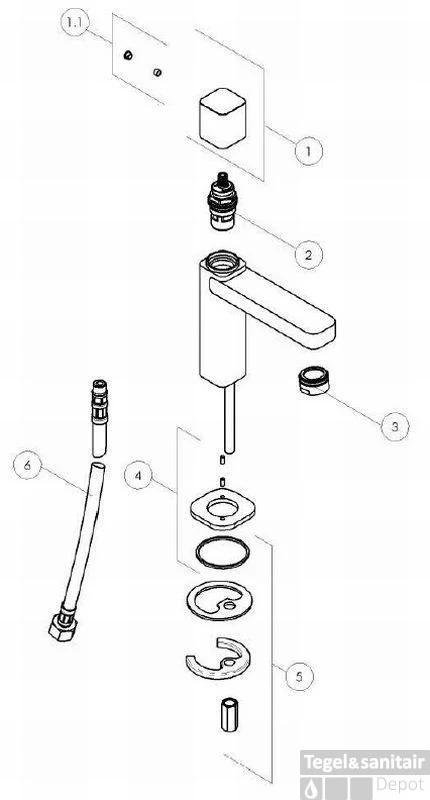 B&w-luxury Angusti Fonteinkraan Chroom 2 B&w-luxury Angusti Fonteinkraan Chroom - Afbeelding 2