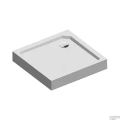 Douchebak Sealskin Fusion Vierkant 80x80 Cm Met Voorpaneel Wit